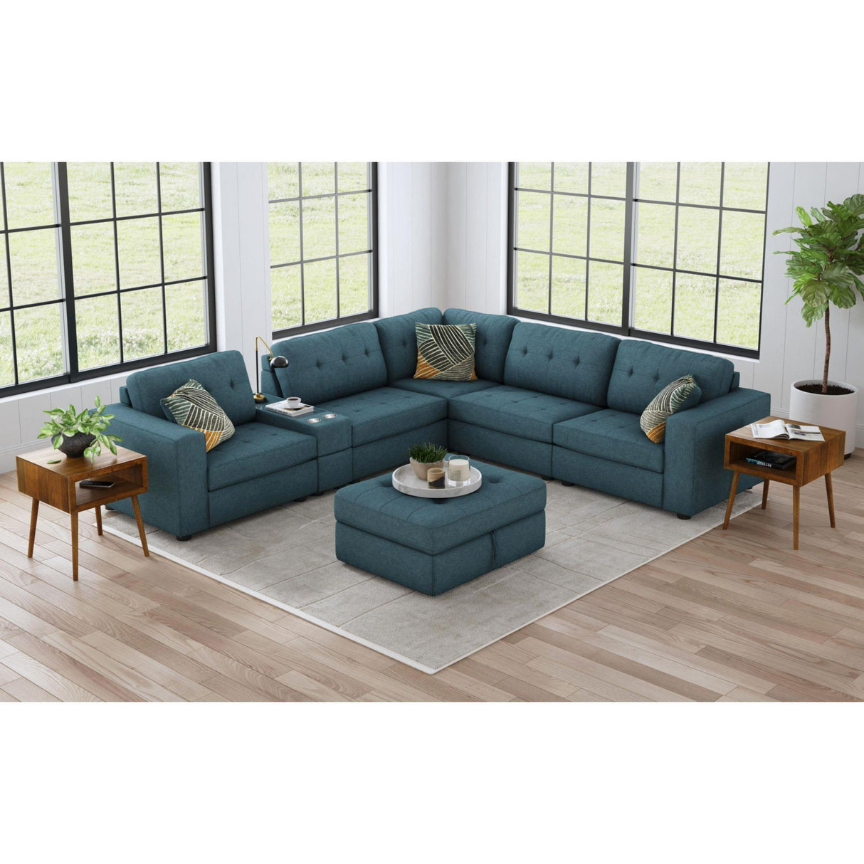Elements International Options One U-15020-11407-001 Storage Ottoman IMAGE 4