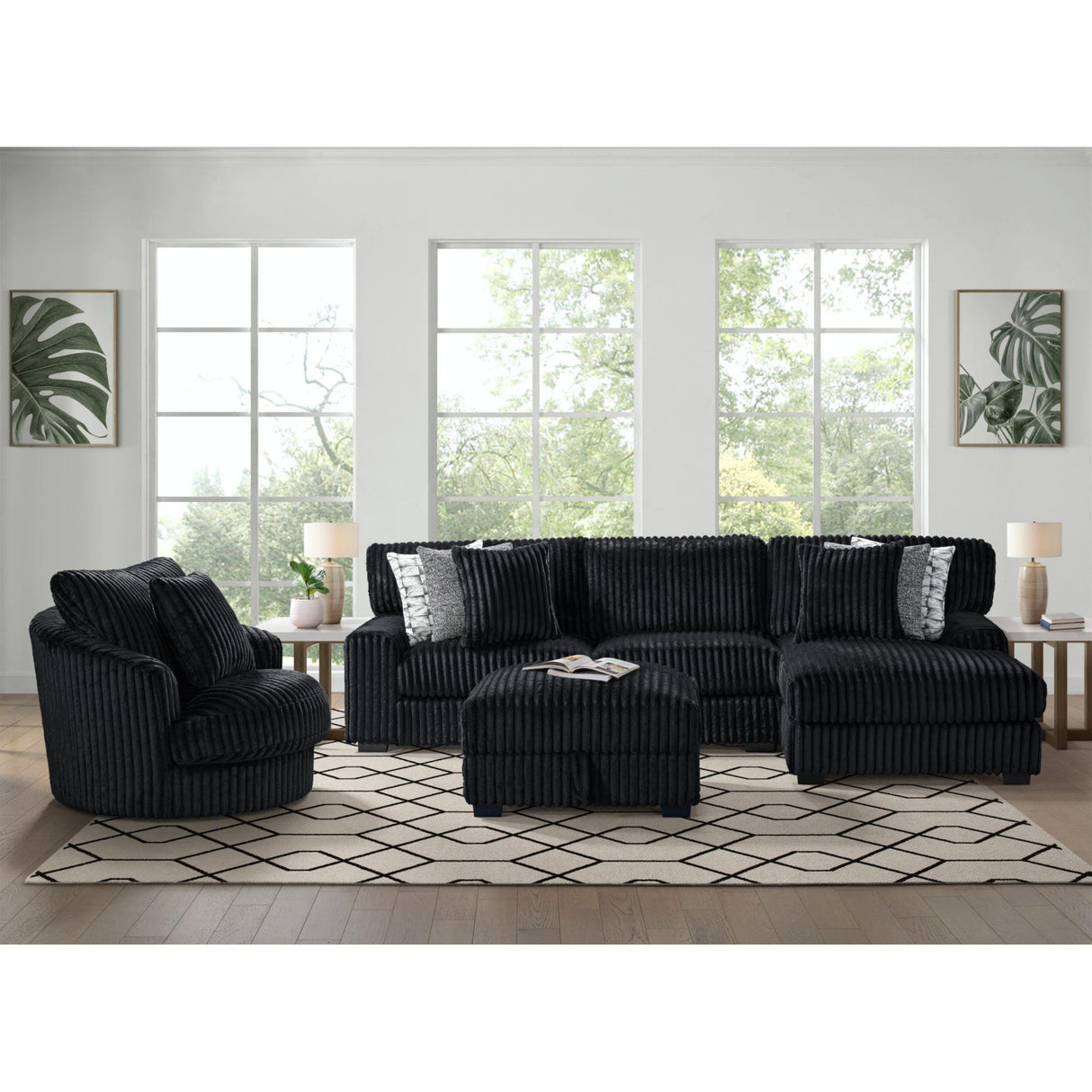 Elements International Nightfall U-16570-10473-000 Storage Ottoman IMAGE 6