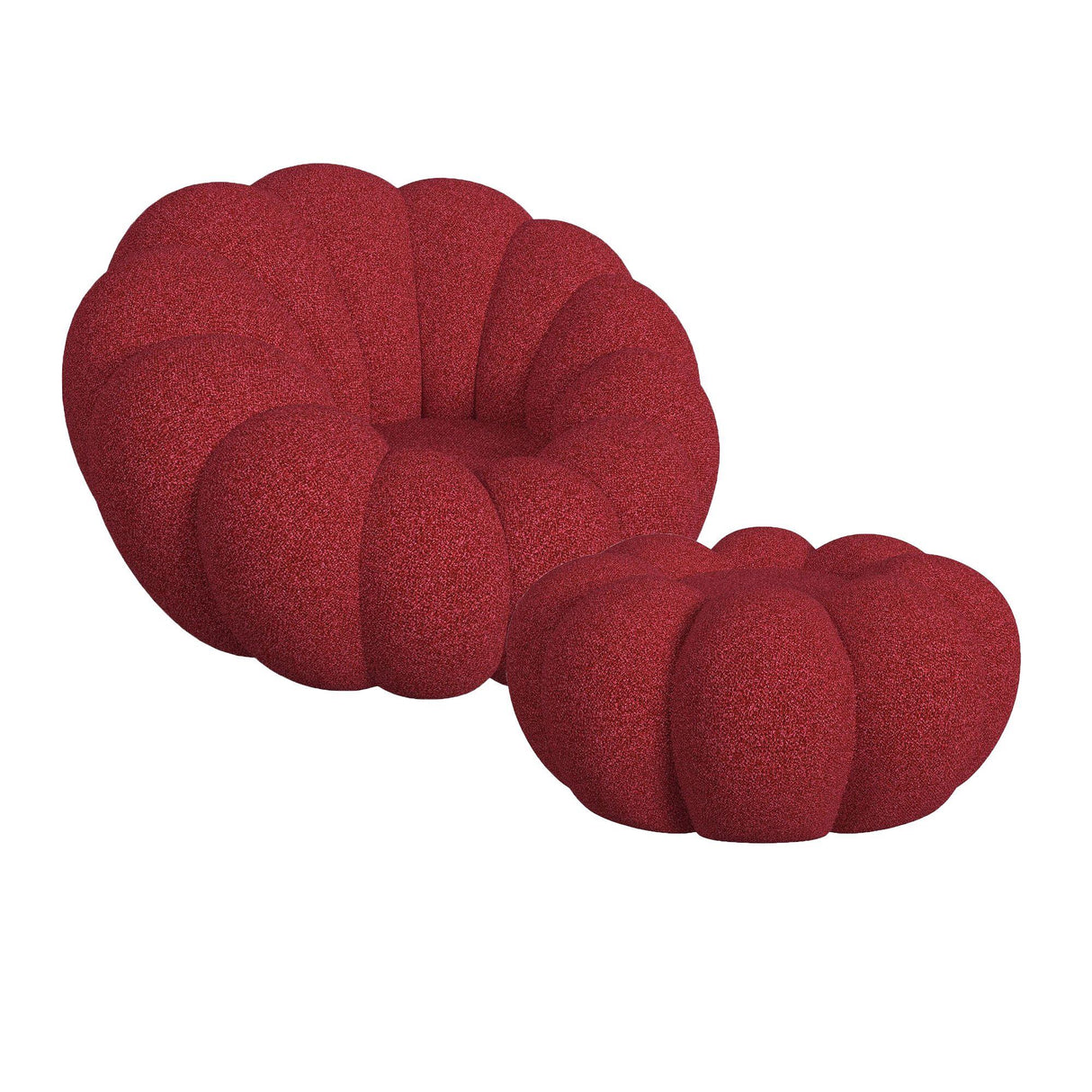 Elements International Bubble Y-13930-14-CHOT Swivel Chair And Ottoman IMAGE 6