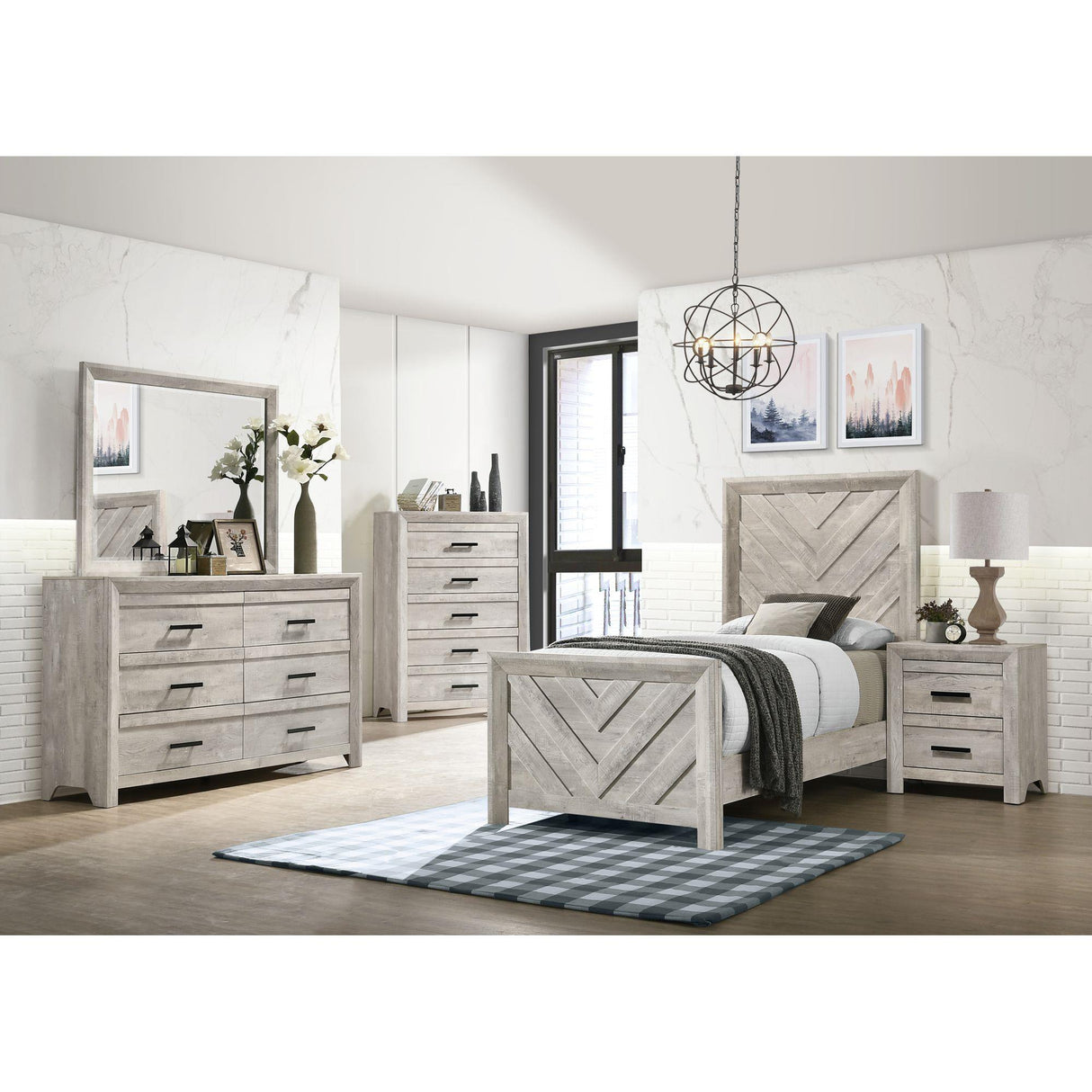 Elements International Eleanor EL700TBZS Twin Bed IMAGE 4