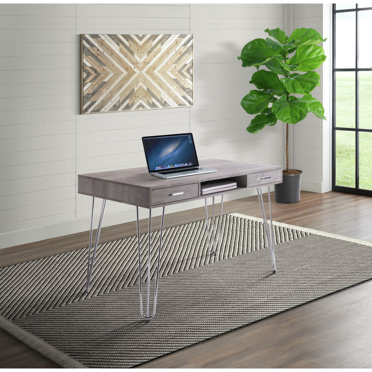 Elements International Kapono A.10130.DKE Writing Desk IMAGE 4