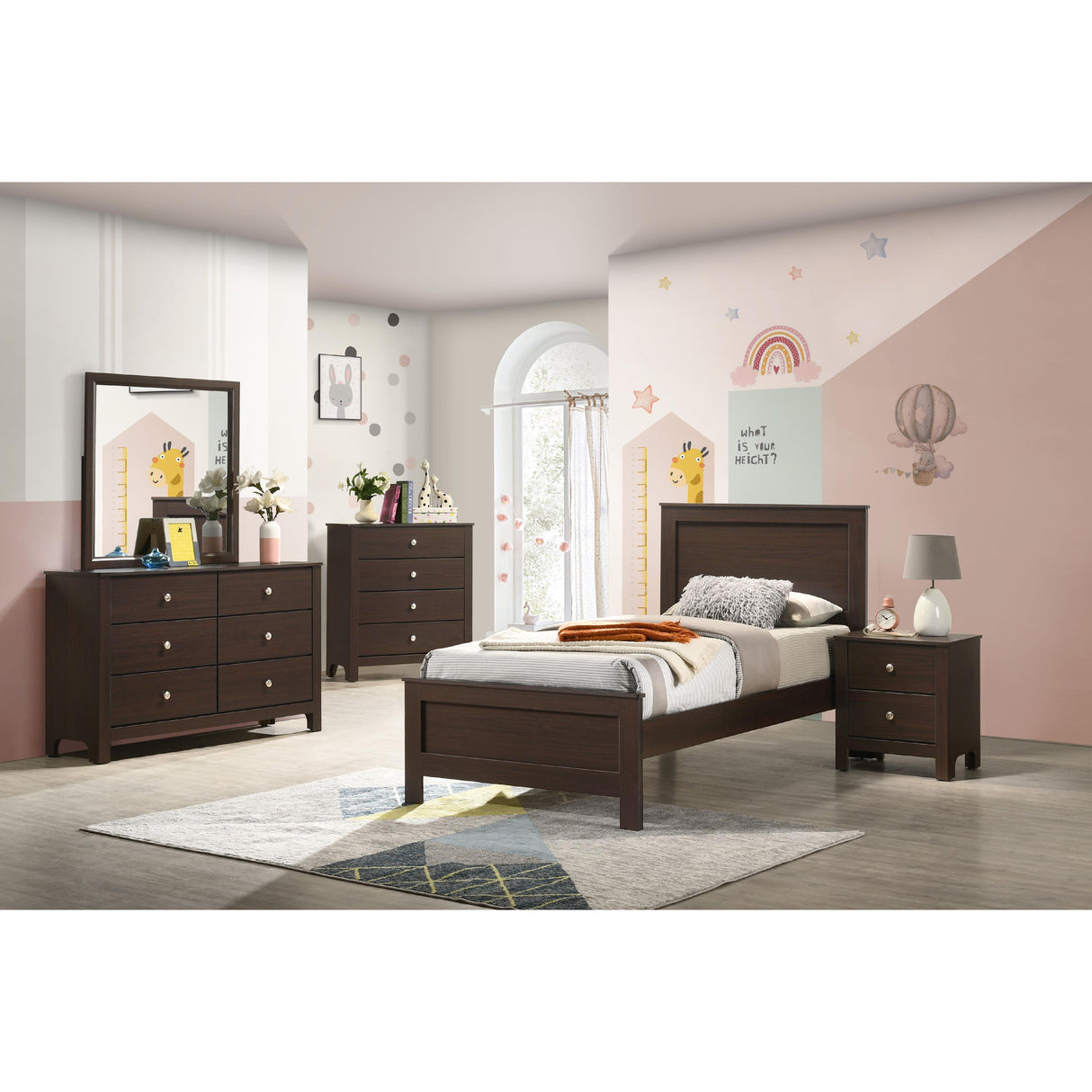 Elements International Sami SM590NS Youth 2-Drawer Nightstand IMAGE 4