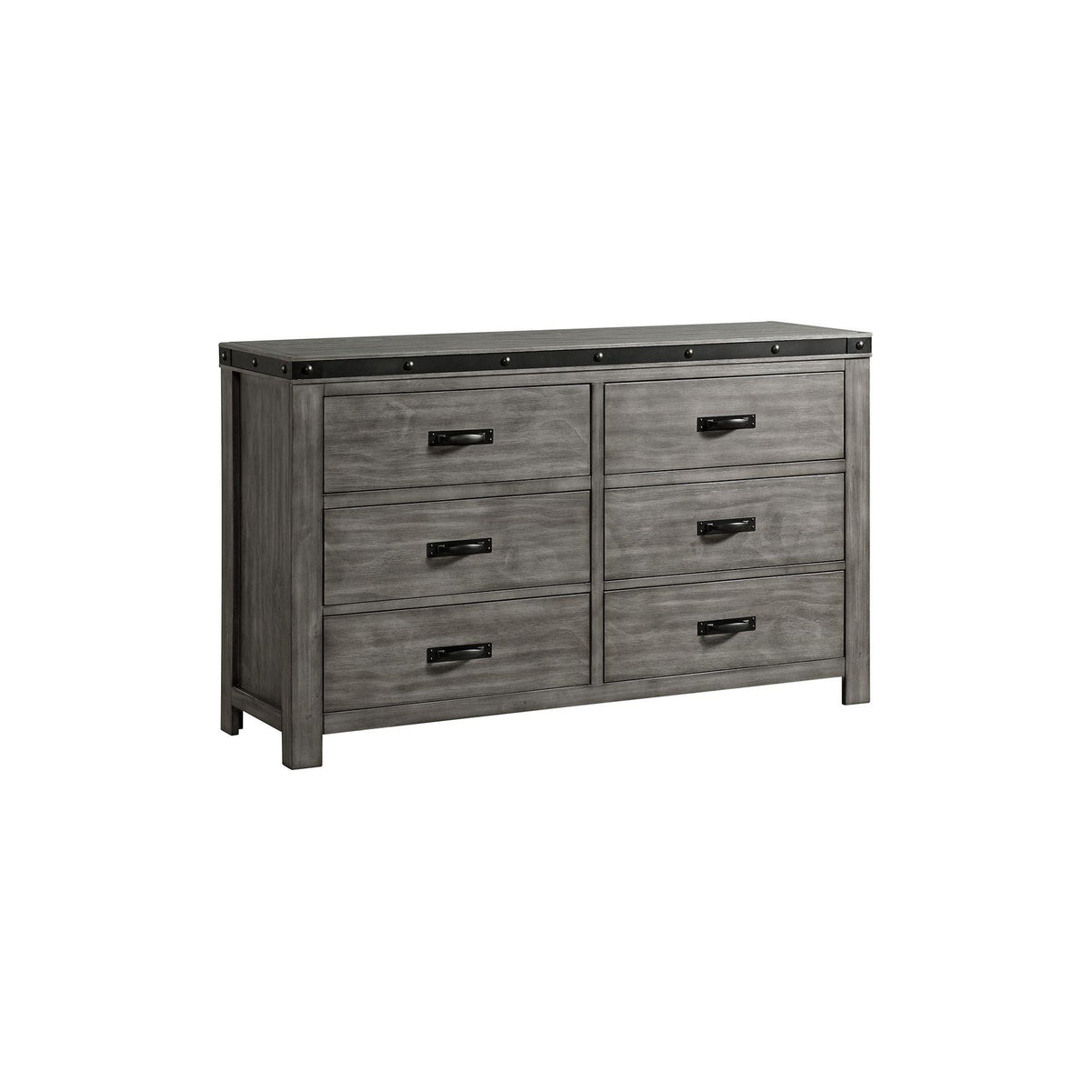 Elements International Wade WE650DR Youth Dresser 6 Drawer IMAGE 1