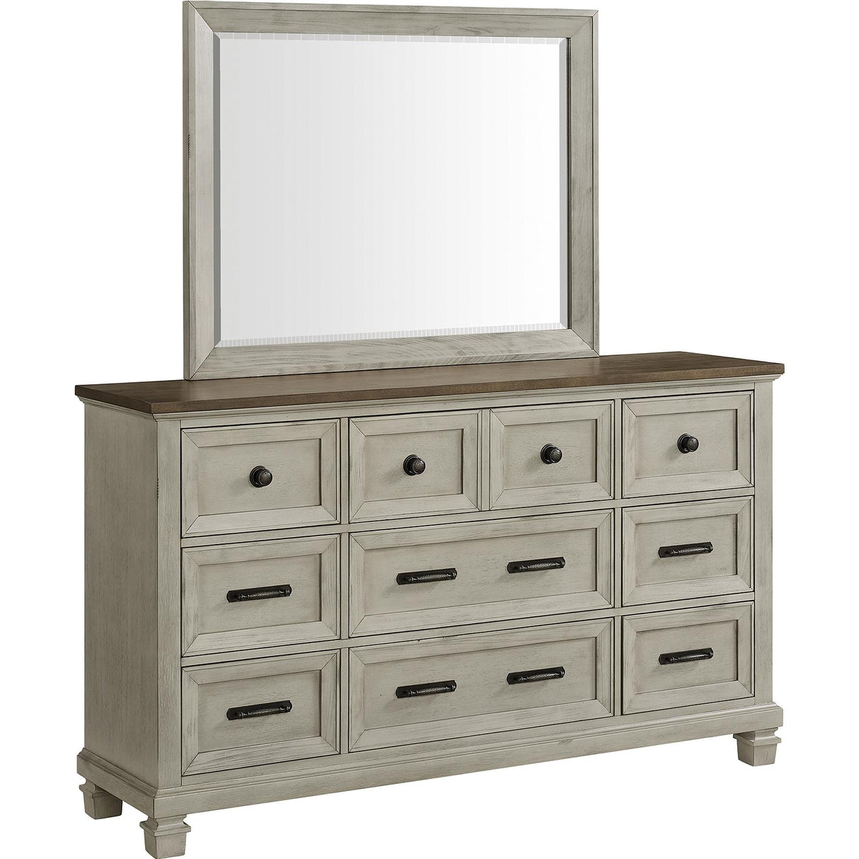 Elements International Farmington Dresser Mirror B-9890-7-MR IMAGE 2