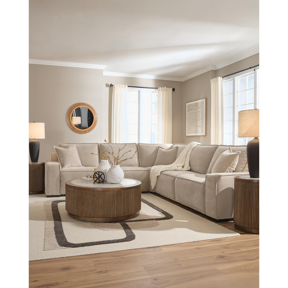 Benchcraft Carceri 87003S4 5 pc Power Sectional Reclining Sofa IMAGE 2
