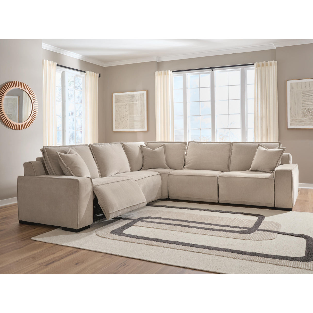 Benchcraft Carceri 87003S4 5 pc Power Sectional Reclining Sofa IMAGE 4