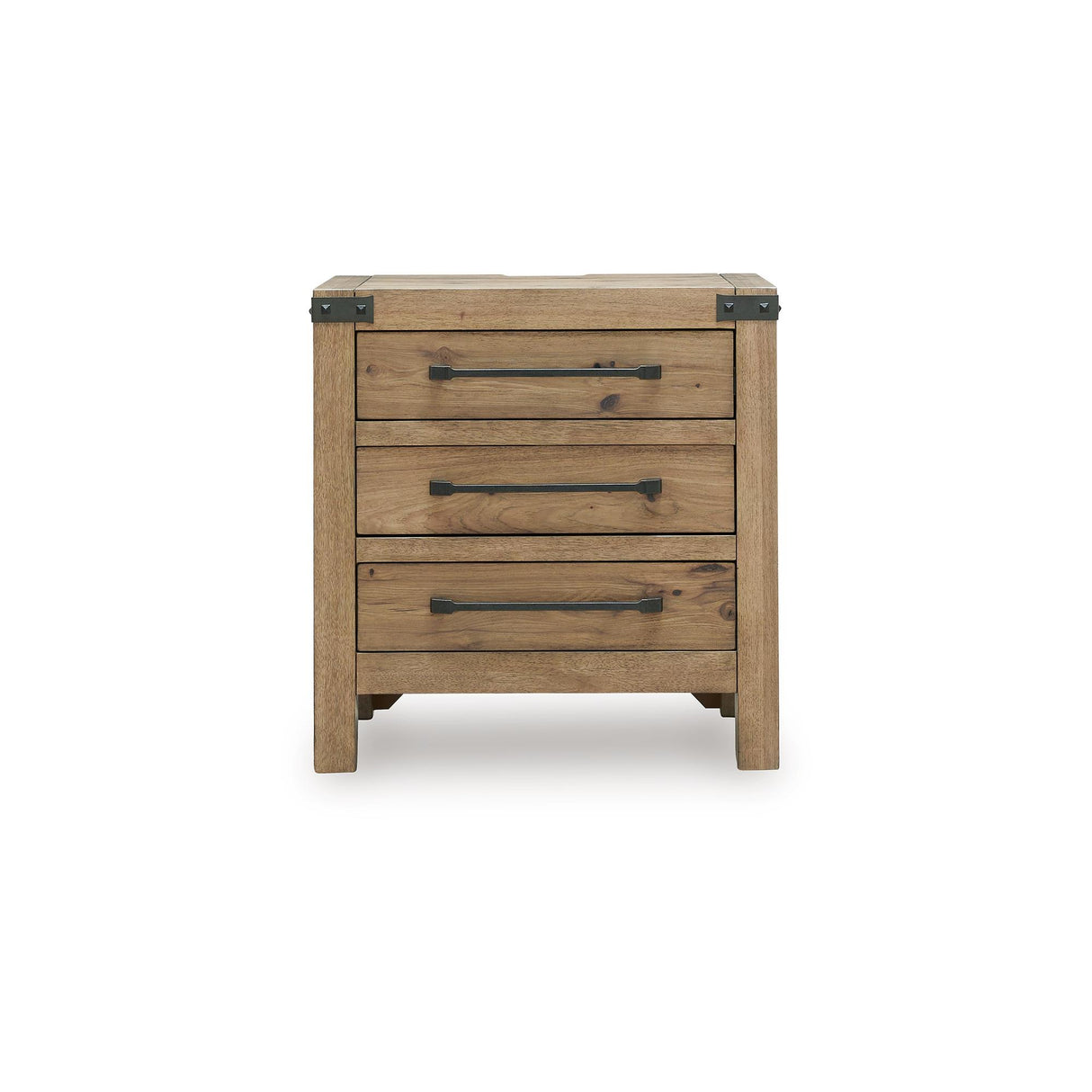 Benchcraft Ridgester B858-93 Three Drawer Night Stand IMAGE 4