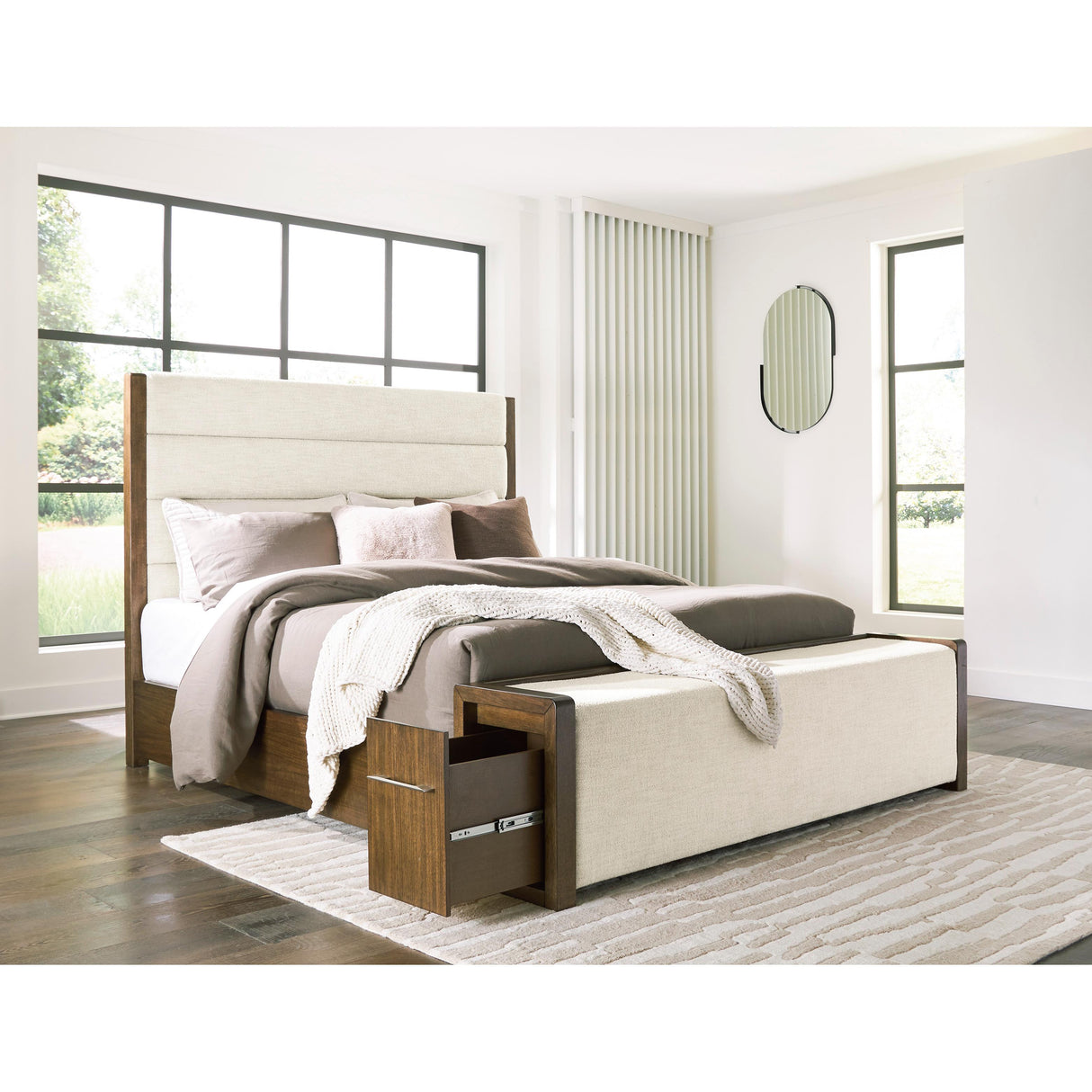 Benchcraft Marxmore B863B5 California King Upholstered Storage Bed IMAGE 8