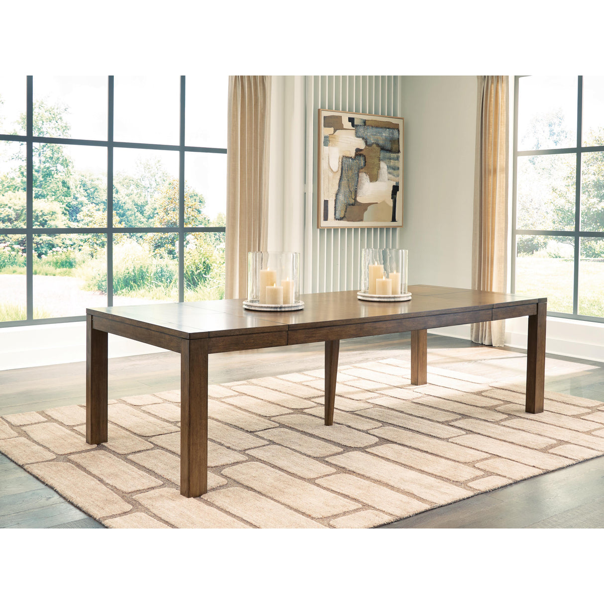 Benchcraft Marxmore D863-35 Rectangular Butterfly Extension Table IMAGE 3