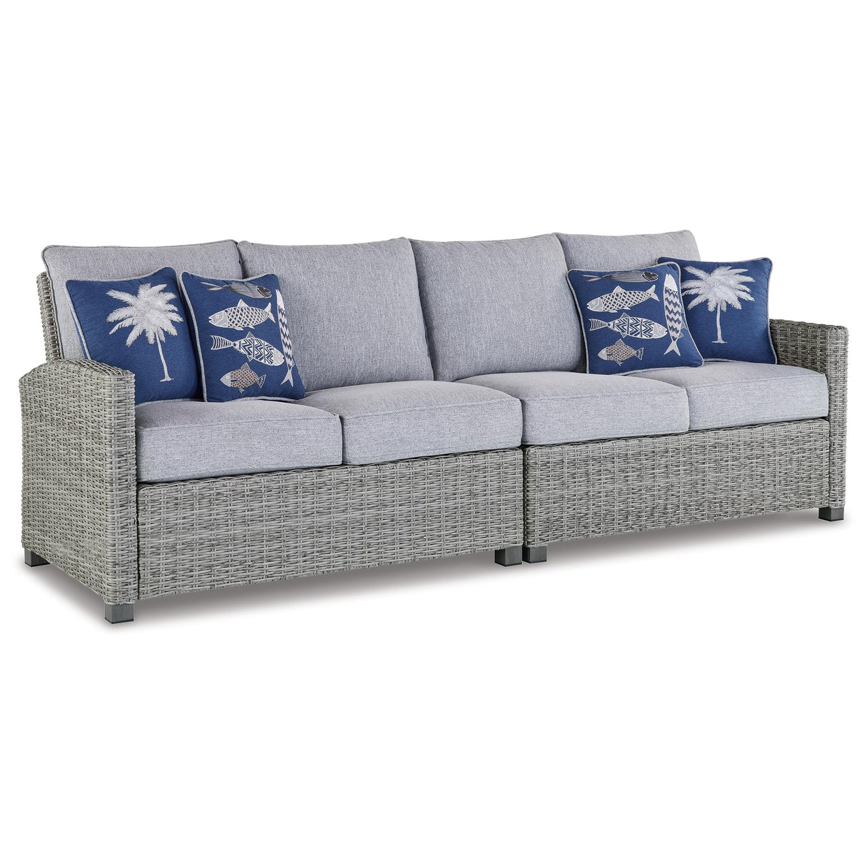 Signature Design by Ashley Naples Beach P439-854 RAF/LAF Loveseat with Cushion IMAGE 1