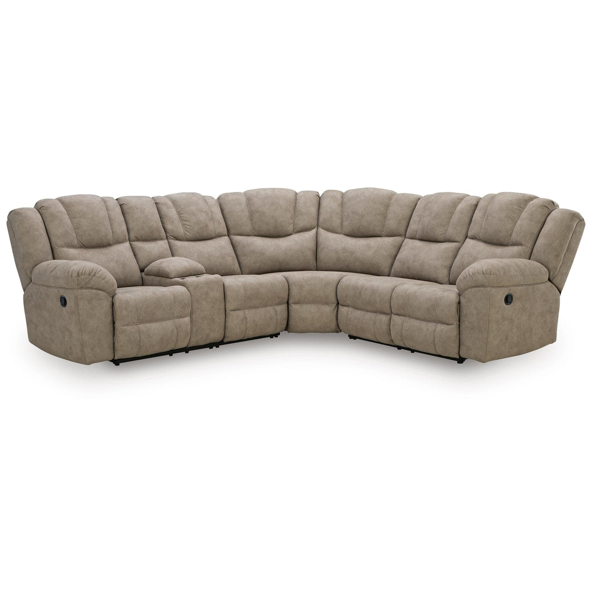 Signature Design by Ashley Pearce-Pike PC69205S1 3 pc Reclining Sectional with Console IMAGE 1