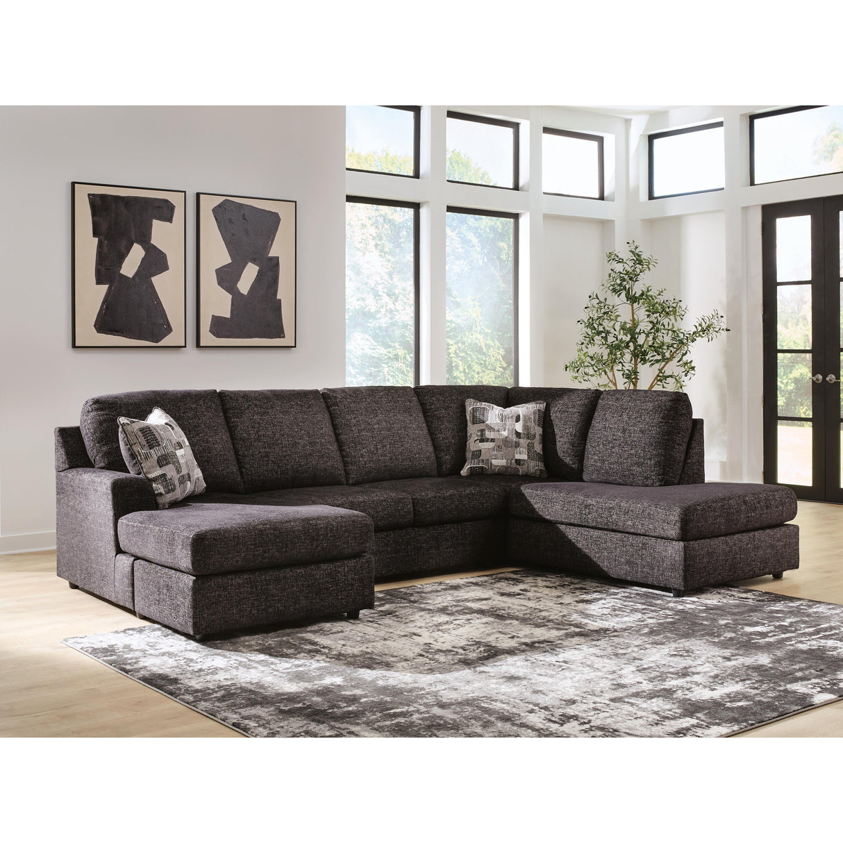 Signature Design by Ashley Lentiz PC73404S2 2 pc Sectional with Chaise IMAGE 2