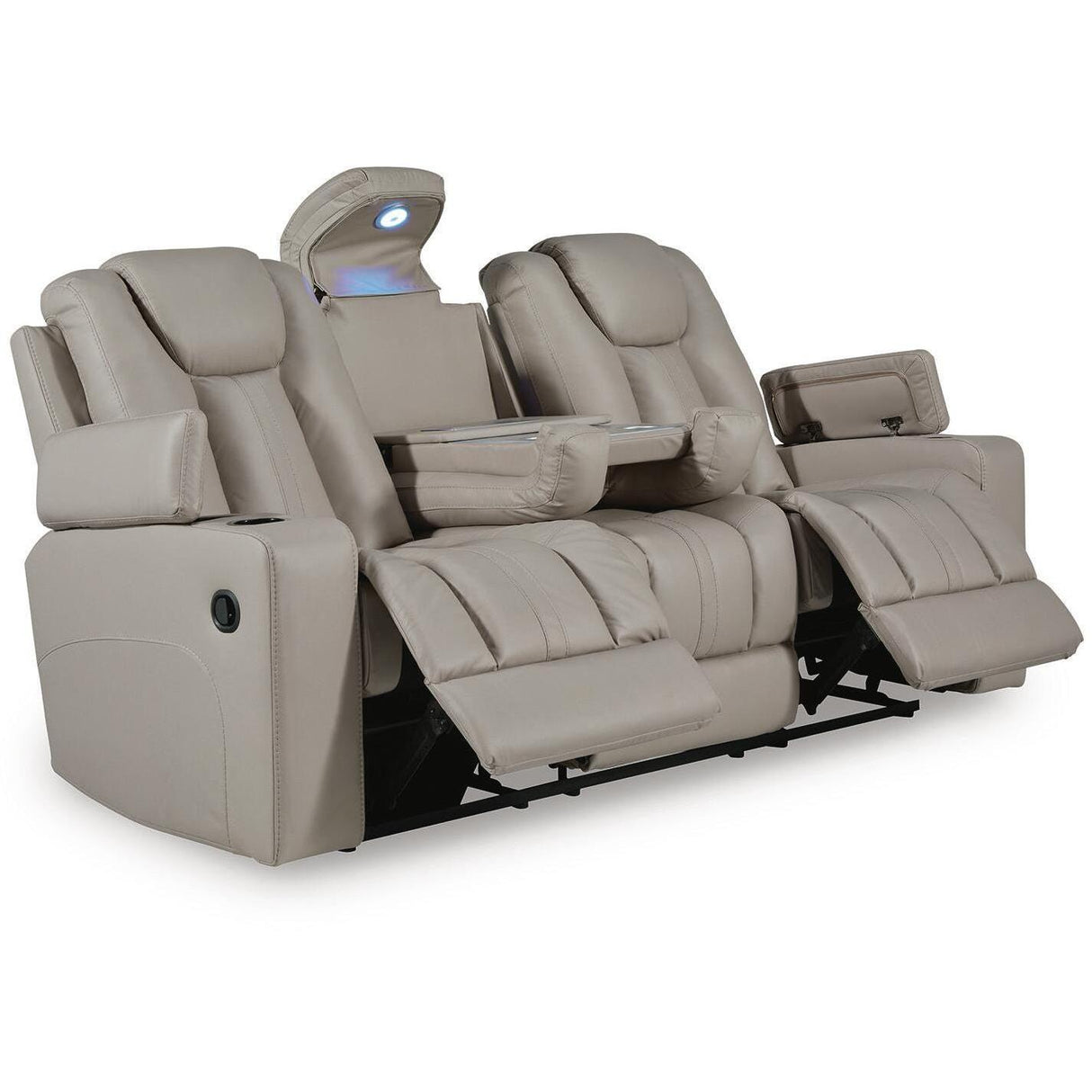 Signature Design by Ashley Elevate Edges PC8330589 Reclining Sofa with Drop Down Table IMAGE 3