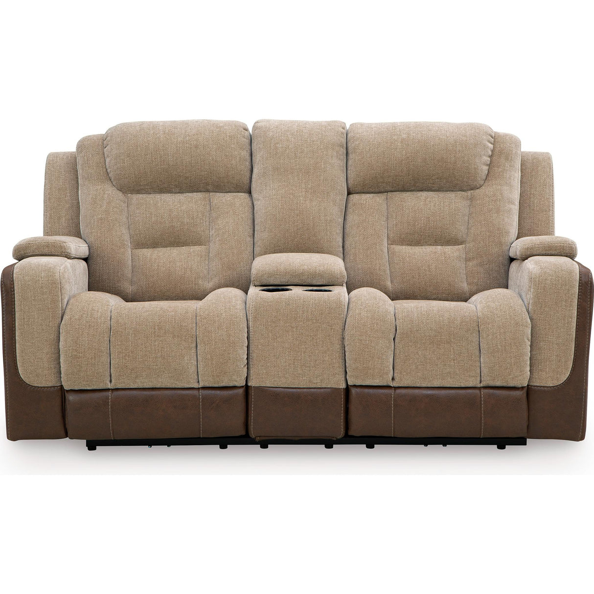 Signature Design by Ashley Mixed Motion PC8350418 Power Reclining Loveseat with Console & Adjutasble Headrest IMAGE 3