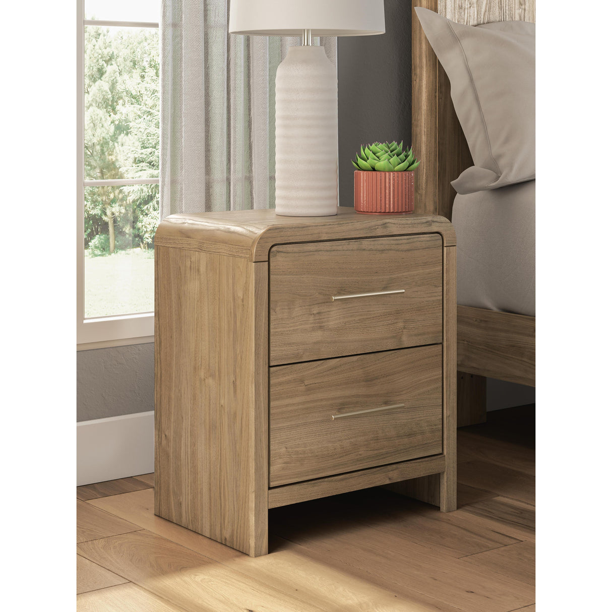 Signature Design by Ashley Dovander PCB1121-92 Two Drawer Night Stand IMAGE 2