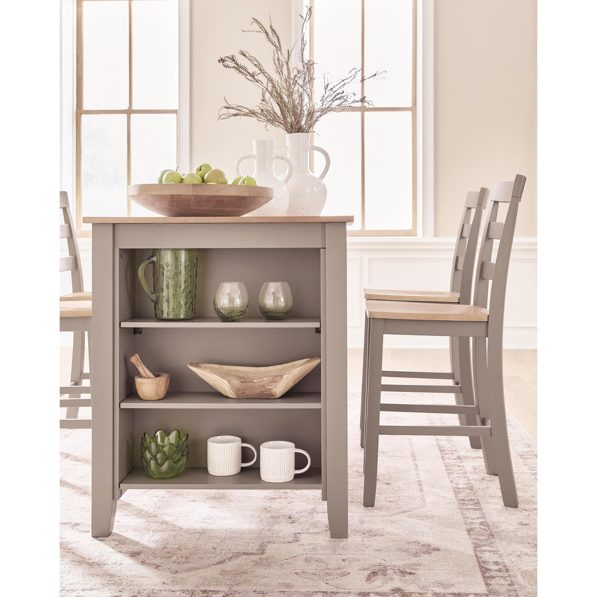 Signature Design by Ashley Harperfeld PCD403-13 Rectangular Dining Room Counter Table IMAGE 4