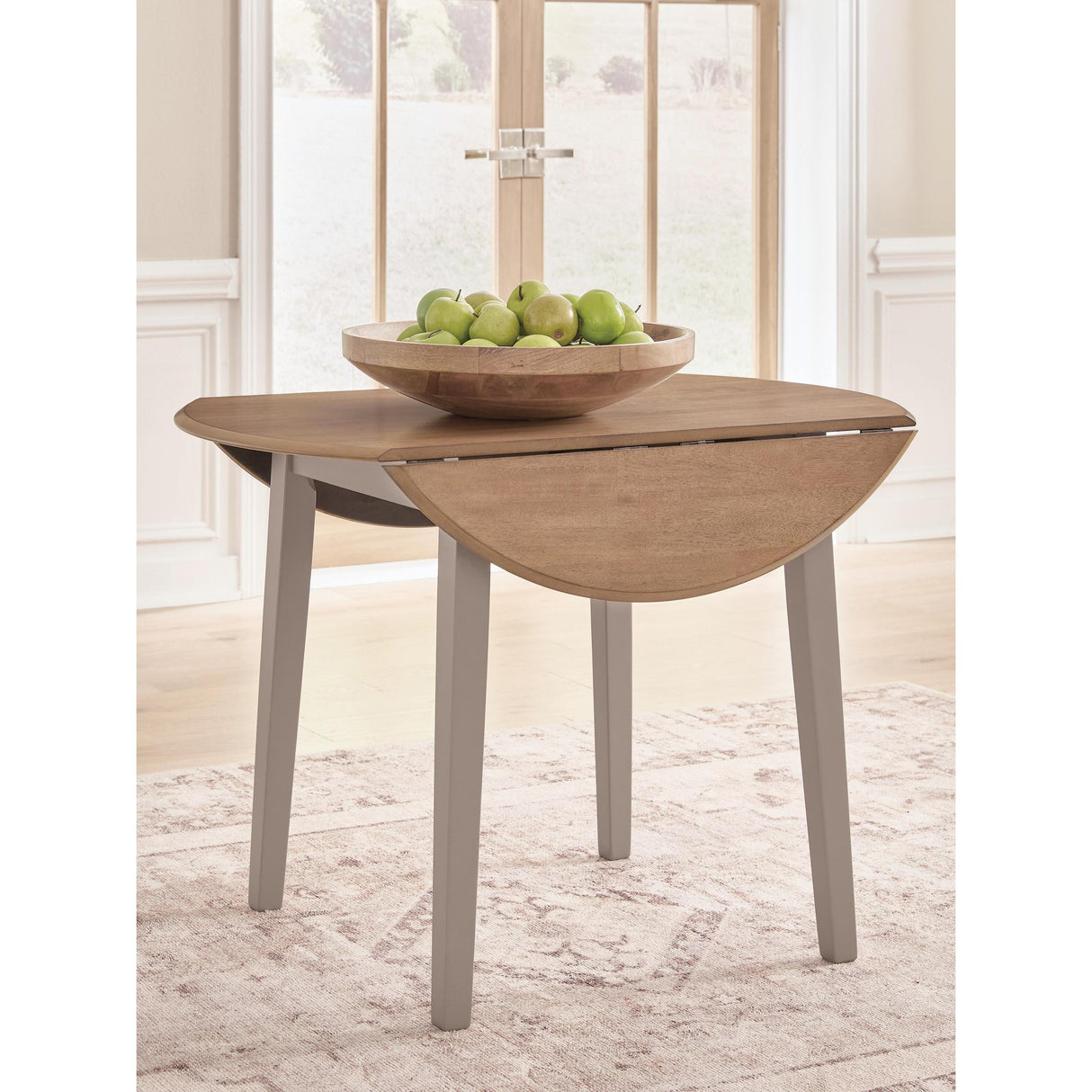 Signature Design by Ashley Harperfeld PCD403-15 Round Drop Leaf Table IMAGE 4