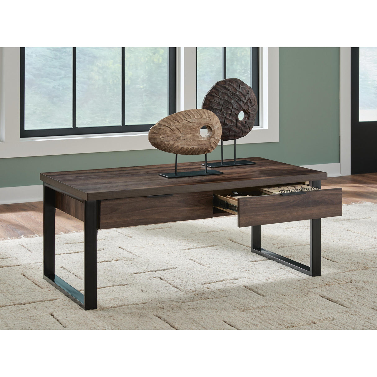 Signature Design by Ashley Wickman Falls T318-1 Rectangular Cocktail Table IMAGE 5