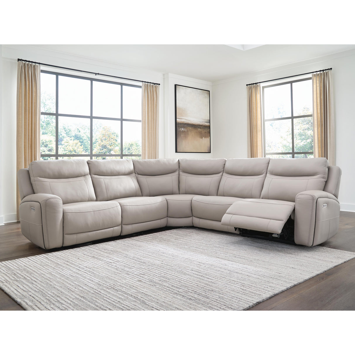 Benchcraft Gravier U13300S4 5 pc Power Reclining Sectional IMAGE 5