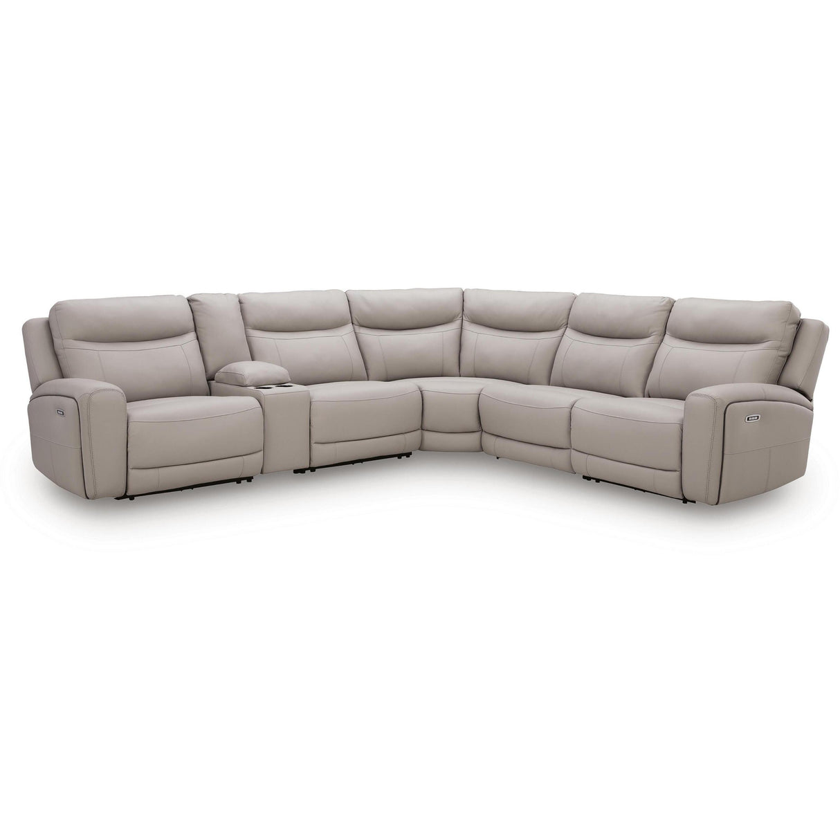 Benchcraft Gravier U13300S5 6 pc Power Reclining Sectional with Storage Console IMAGE 1