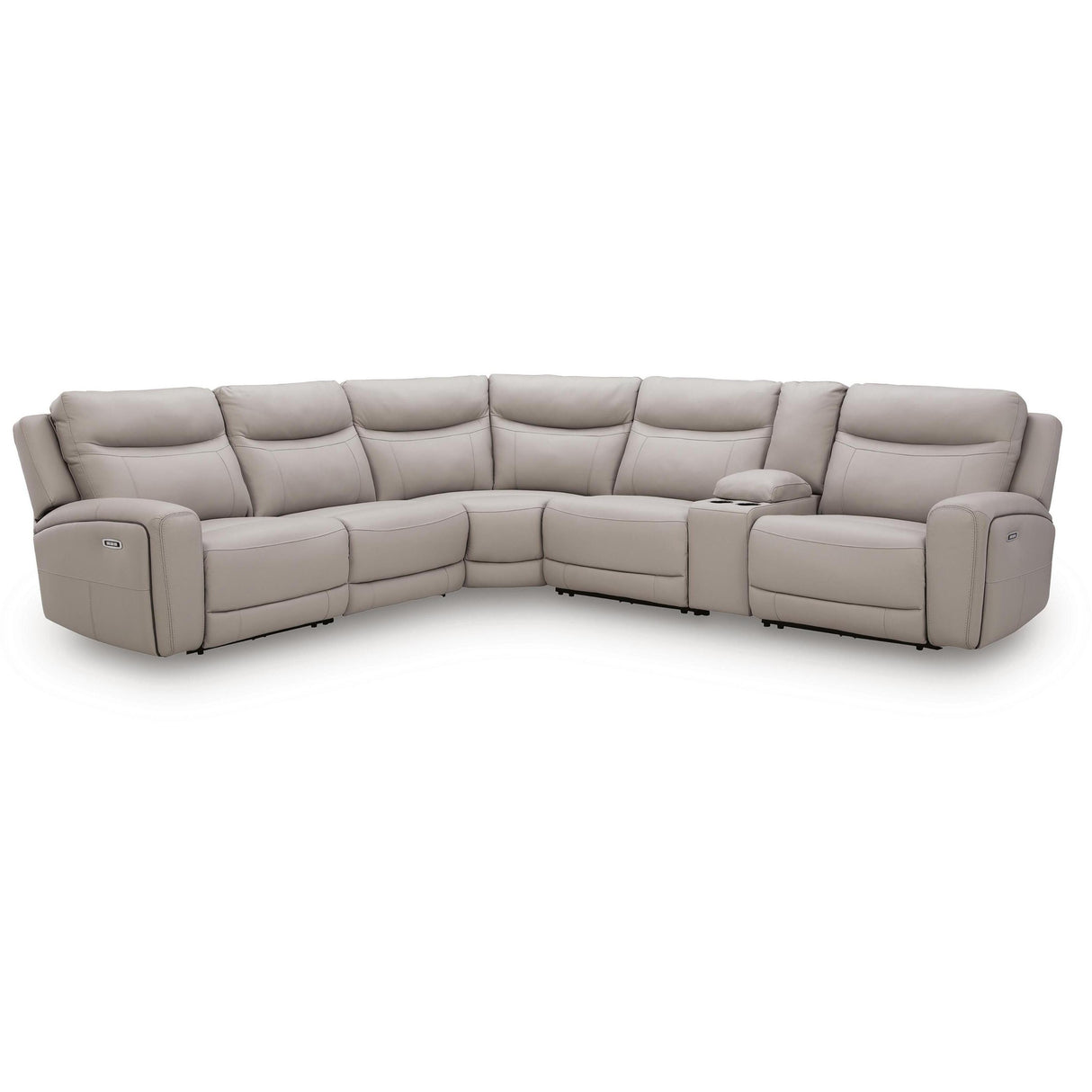 Benchcraft Gravier U13300S5 6 pc Power Reclining Sectional with Storage Console IMAGE 3