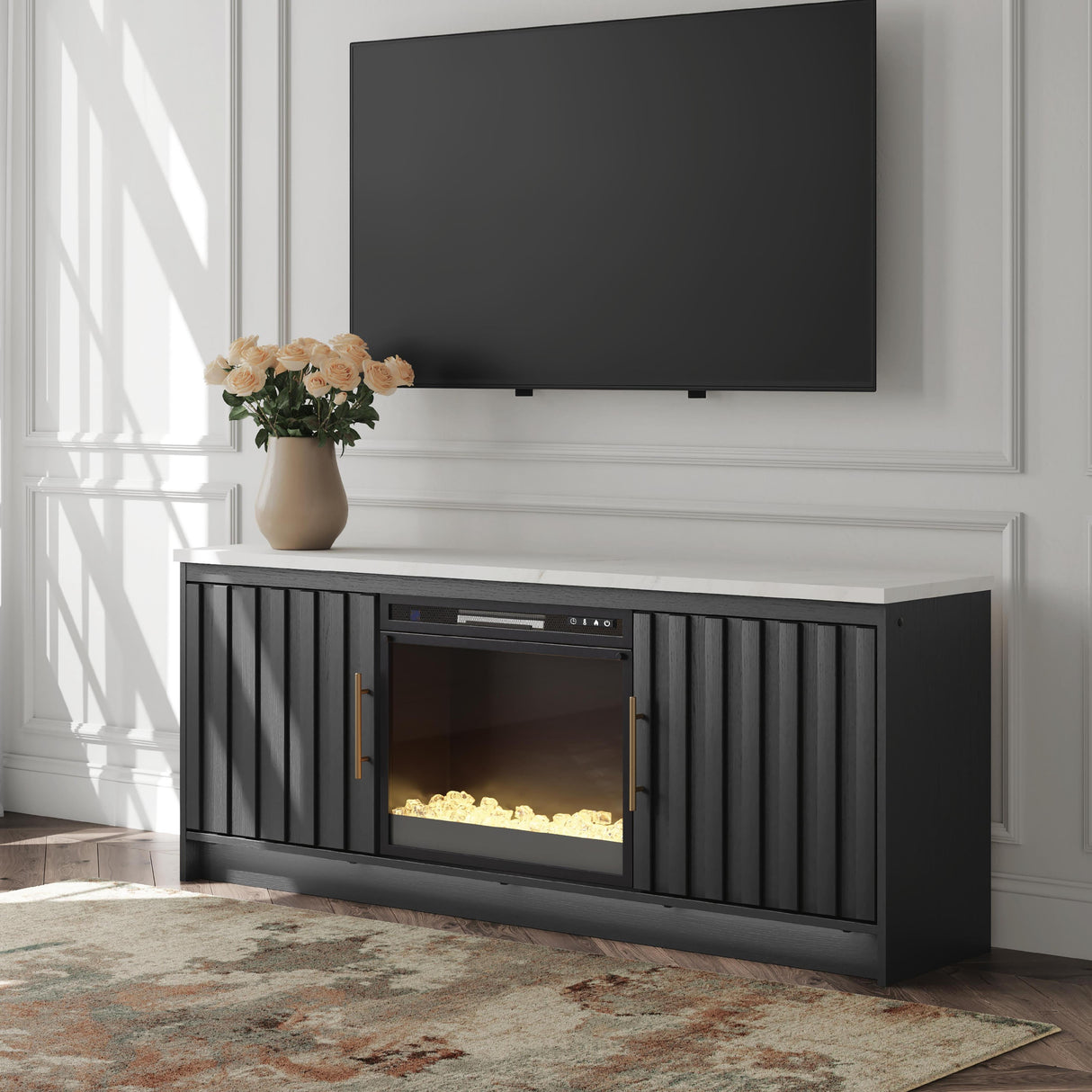 Signature Design by Ashley Cadmori W2616W1 63" TV Stand with Electric Fireplace IMAGE 5