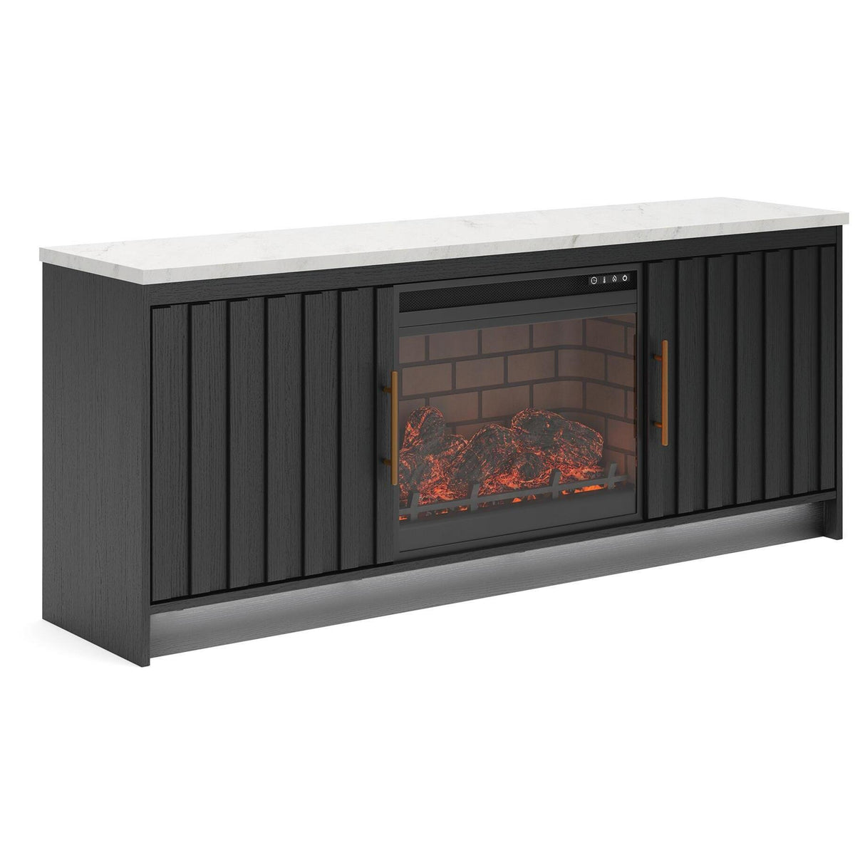 Signature Design by Ashley Cadmori W2616W2 63" TV Stand with Electric Fireplace IMAGE 1