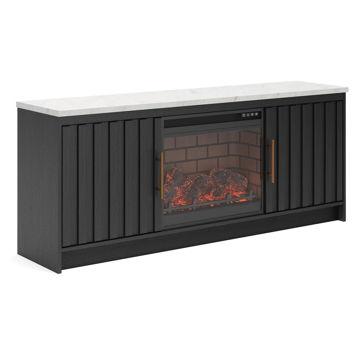 Signature Design by Ashley Cadmori W2616W2 63" TV Stand with Electric Fireplace IMAGE 2