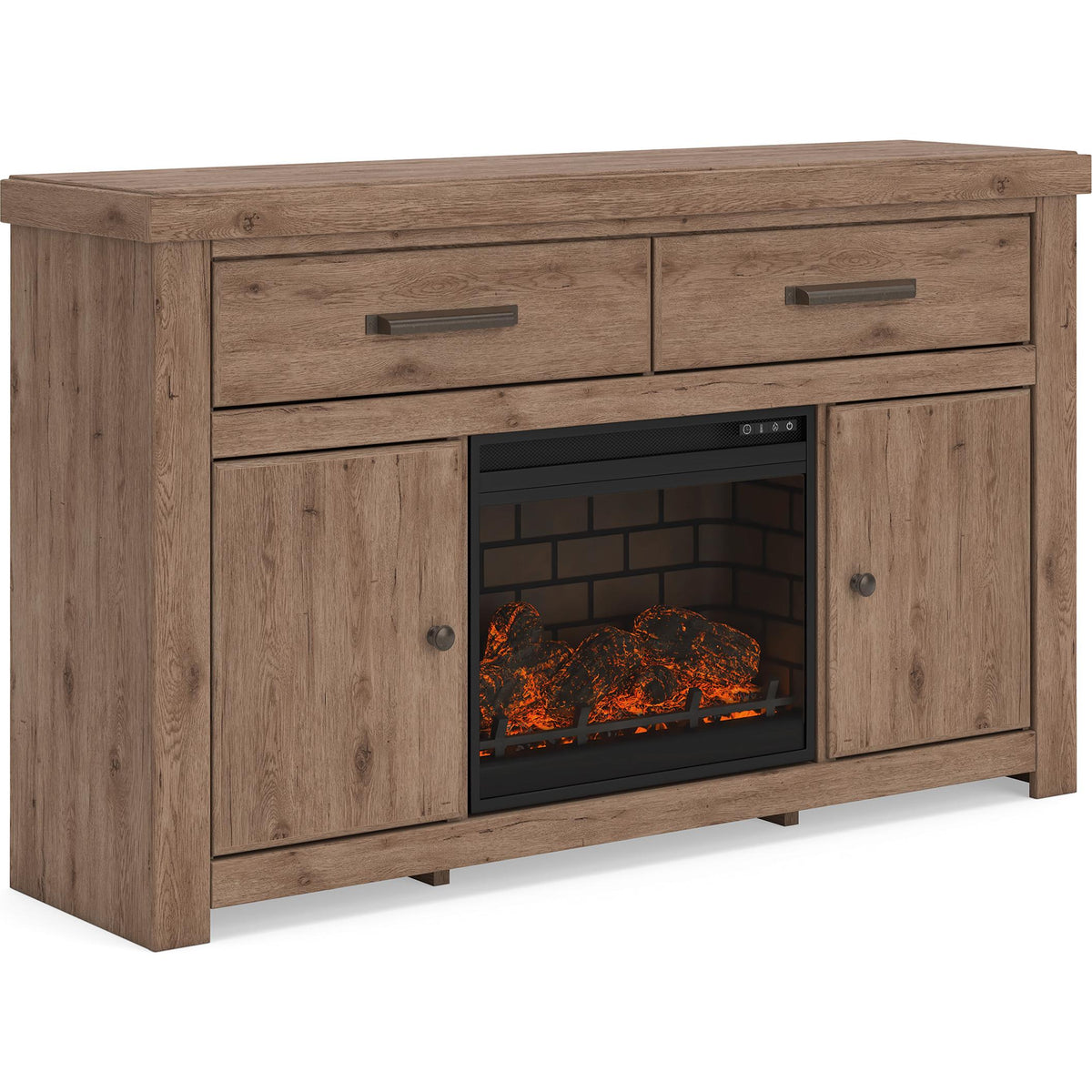 Signature Design by Ashley Garistyn W2844W1 62" TV Stand with Electric Fireplace IMAGE 1