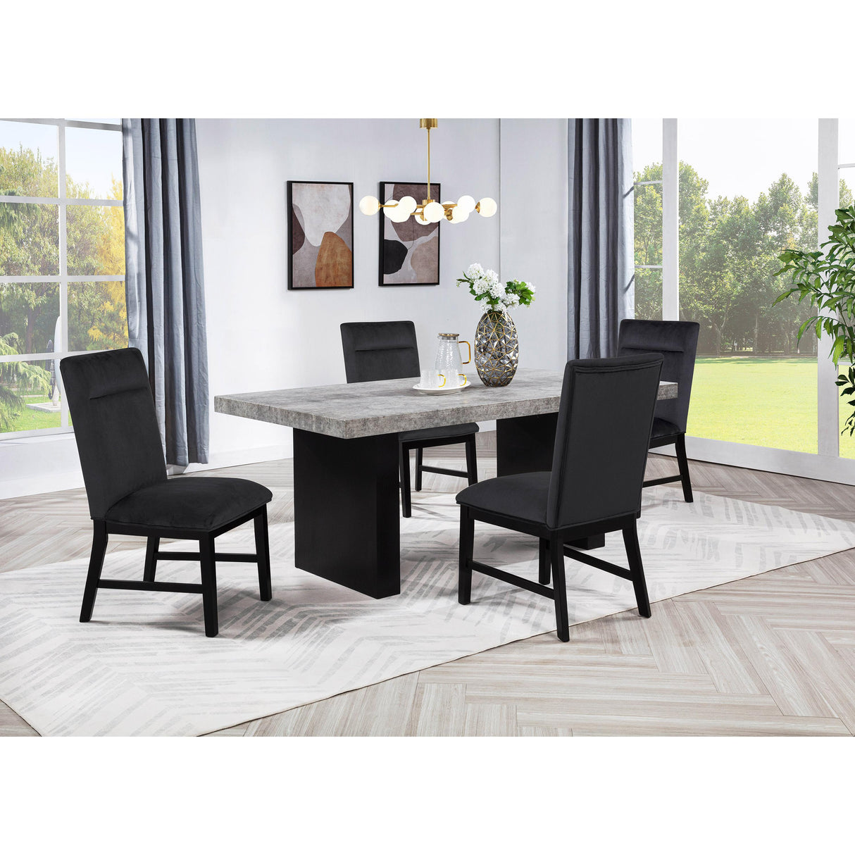 Crown Mark Sebastian Dining Chair 2225S-BK IMAGE 4