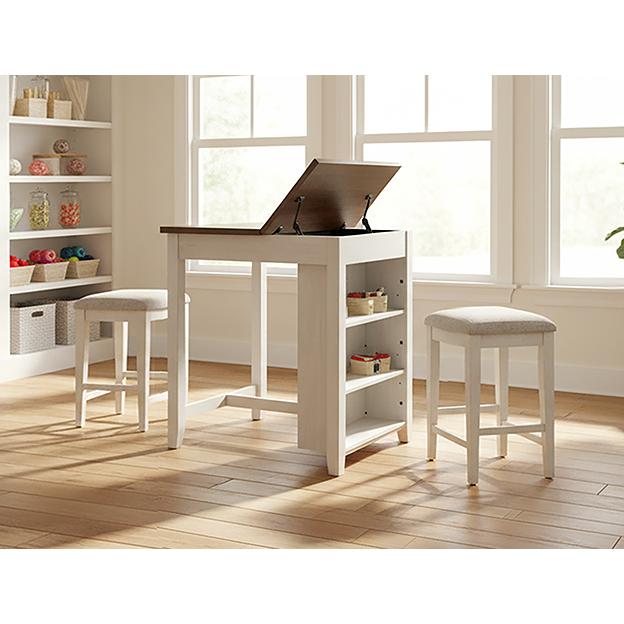 Crown Mark Alric 3 pc Counter Height Dinette 2632SET-CB IMAGE 1
