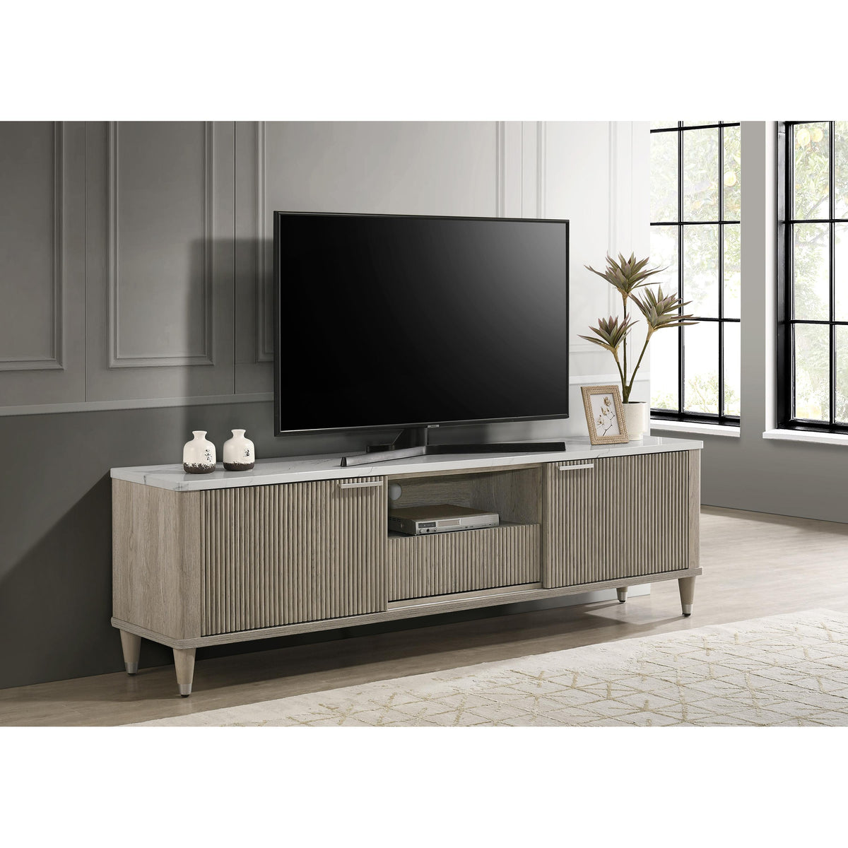 Crown Mark Britany TV Stand with Cable Management 4813DW-9 IMAGE 2