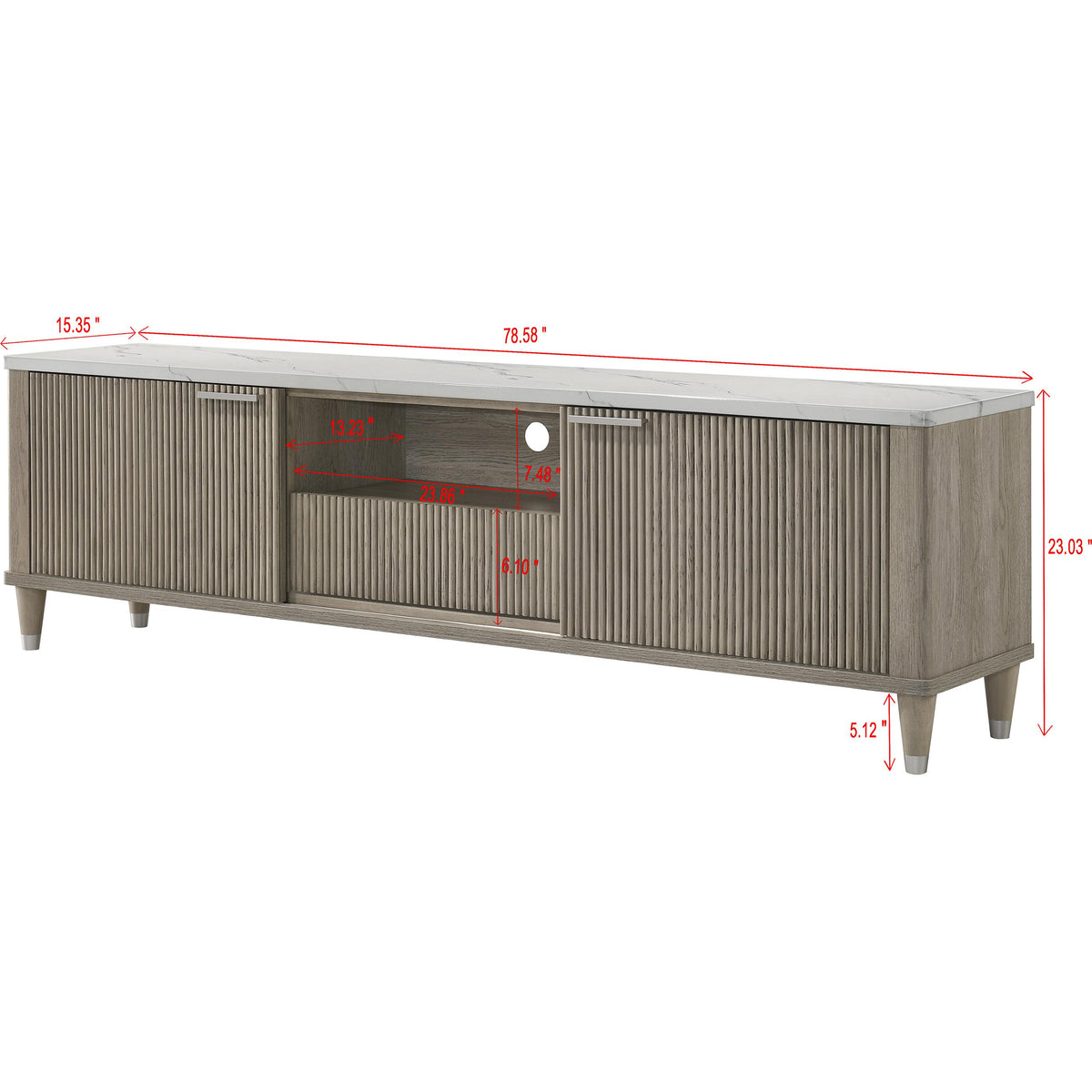 Crown Mark Britany TV Stand with Cable Management 4813DW-9 IMAGE 5