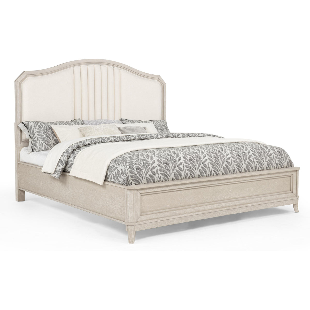 Crown Mark Napoli King Upholstered Panel Bed B1140-K-HB/B1140-KQ-RAIL/B1140-K-FB IMAGE 1