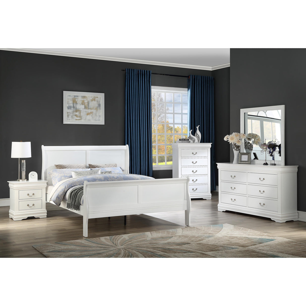 Crown Mark Nightstands 2 Drawers B3750-2 IMAGE 2