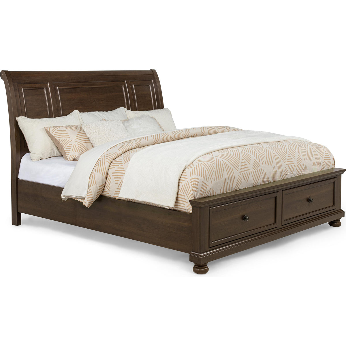 Crown Mark Claribelle Queen Panel Bed with Storage B1810-Q-HB/B1810-Q-FBD/B1810-KQ-RAIL IMAGE 1