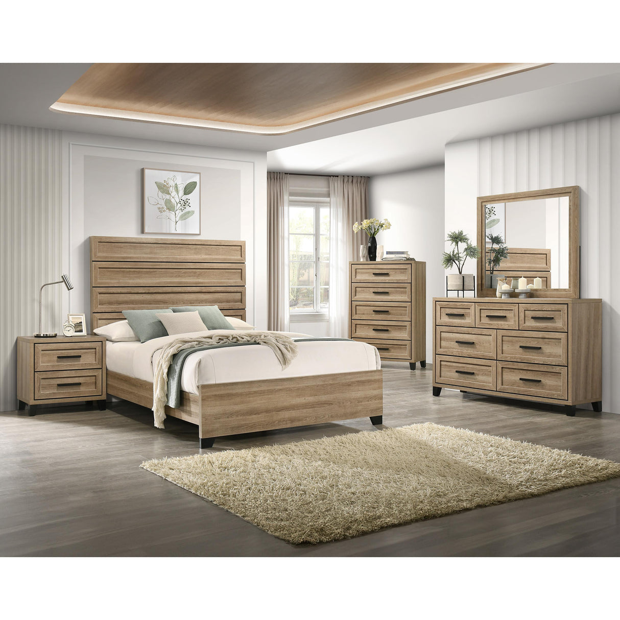 Crown Mark Nightstands 2 Drawers B4690-2 IMAGE 2