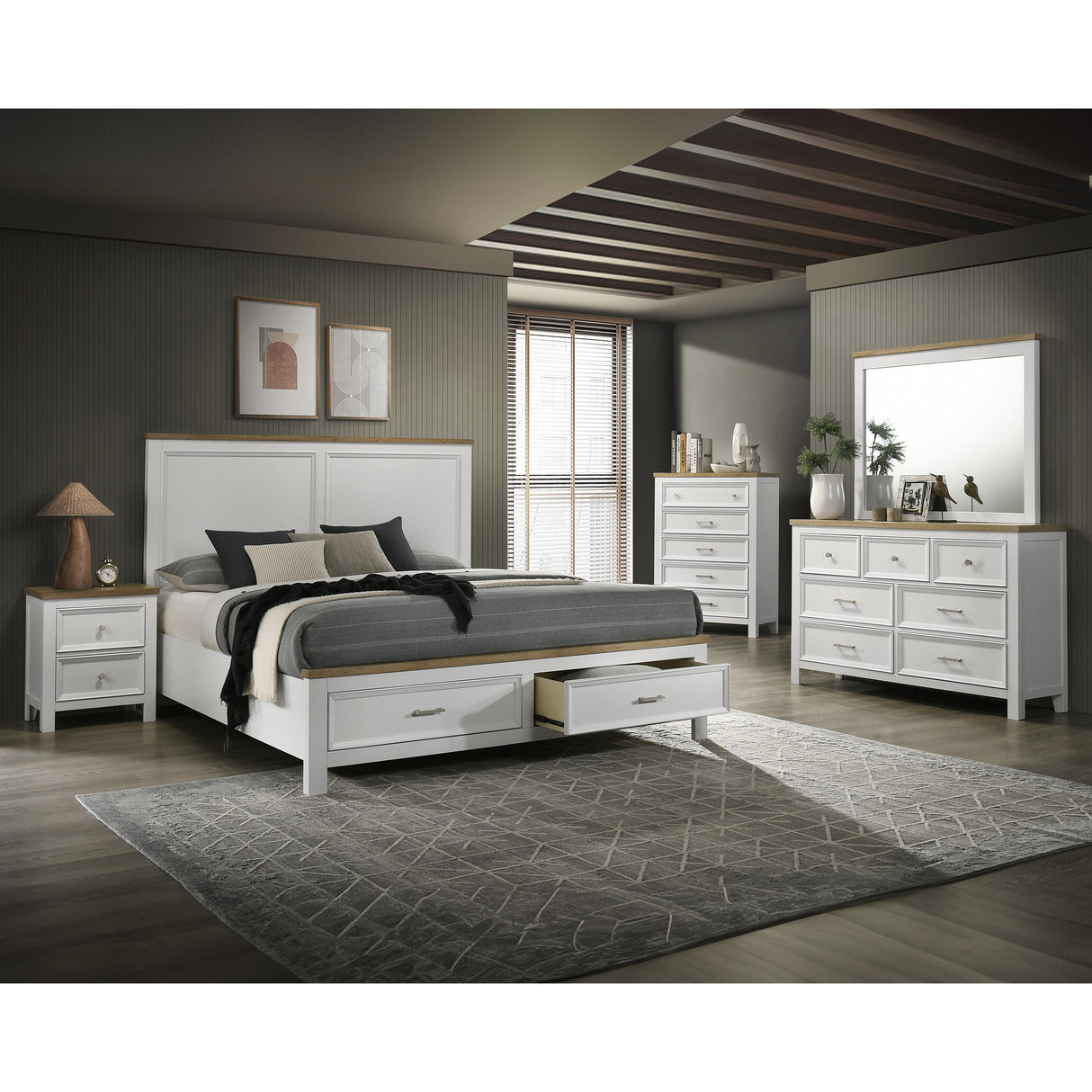 Crown Mark Nightstands 2 Drawers B6550-2 IMAGE 2