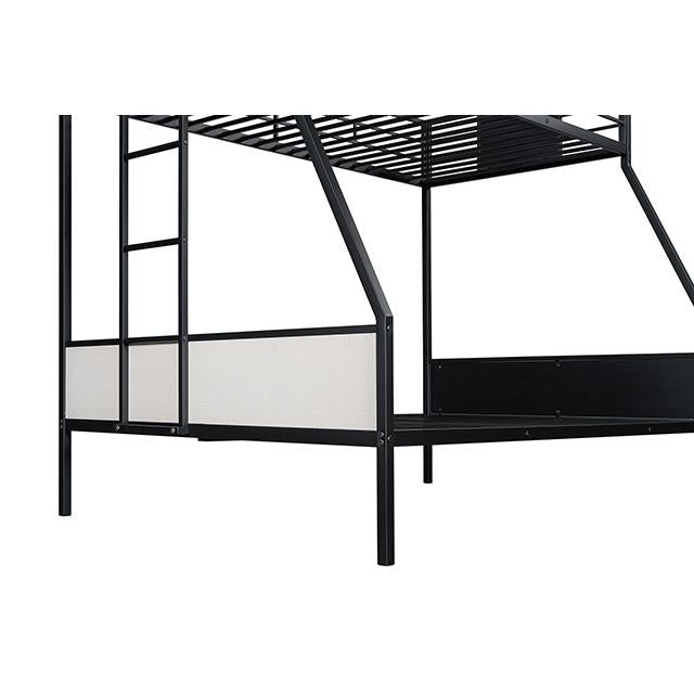 Furniture of America Molton FM-BK904BK-TF Twin/Full Metal Bunkbed IMAGE 3