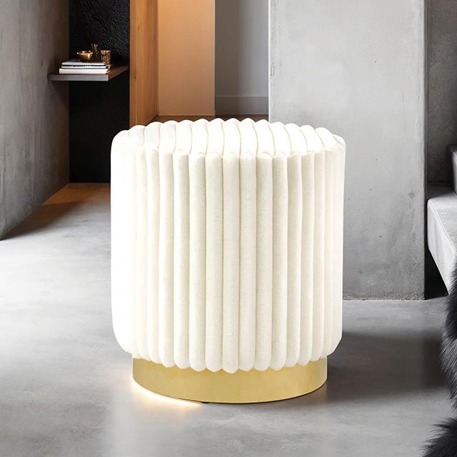 Furniture of America Yolanda FM-AC8001WH Stool IMAGE 1