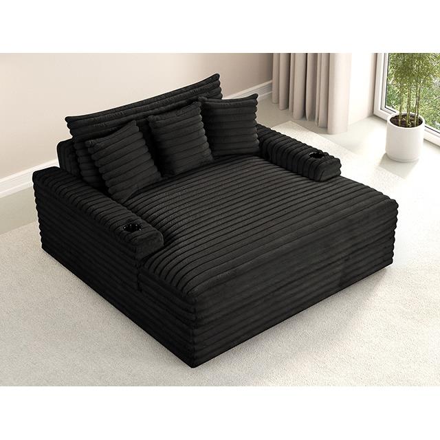 Furniture of America Veyrier FM6901BK-CE 2 Arm Chaise IMAGE 3