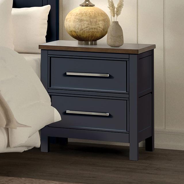 Furniture of America Pinetop FM7171BL-N Nightstand IMAGE 1