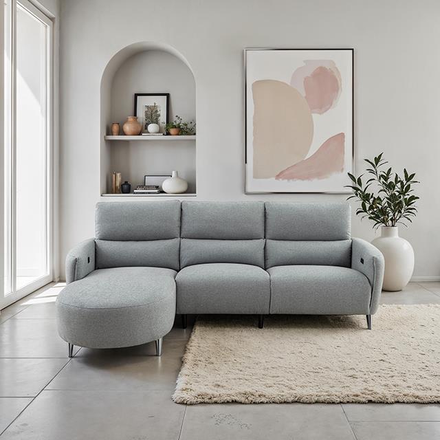 Furniture of America Galten CM9942GY-SECT-PM-L Power Sectional IMAGE 2