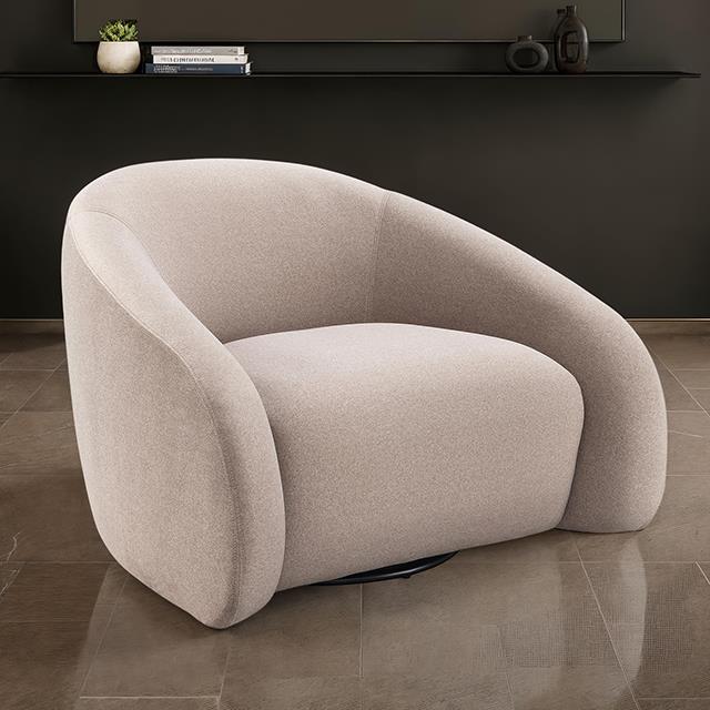 Furniture of America Kyria FM-AC6012BR-SW Swivel Chair IMAGE 1