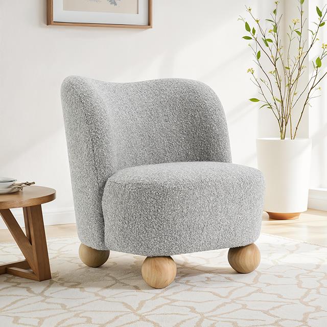 Furniture of America Karey FM-AC6010GY Accent Chair IMAGE 2