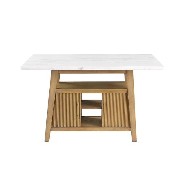Furniture of America Tangier FM37009NT-PT-TABLE Counter Height Table IMAGE 3
