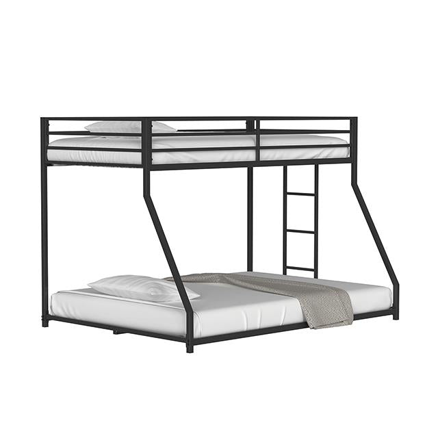 Furniture of America Rothwell FM-BK1200BK-TF Twin/Full Metal Bunk Bed IMAGE 3