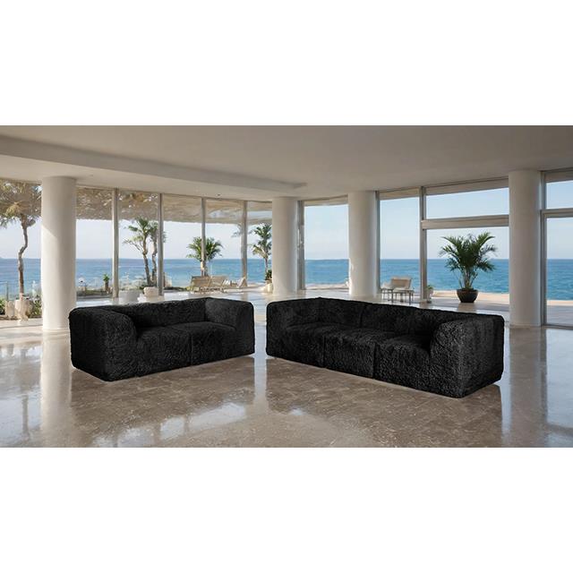 Furniture of America Nappi FM62102BK-LV-PK Loveseat IMAGE 2
