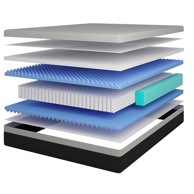 Furniture of America Verbena DM2122-EK 12" King Hybrid Pocket Coil Mattress IMAGE 3
