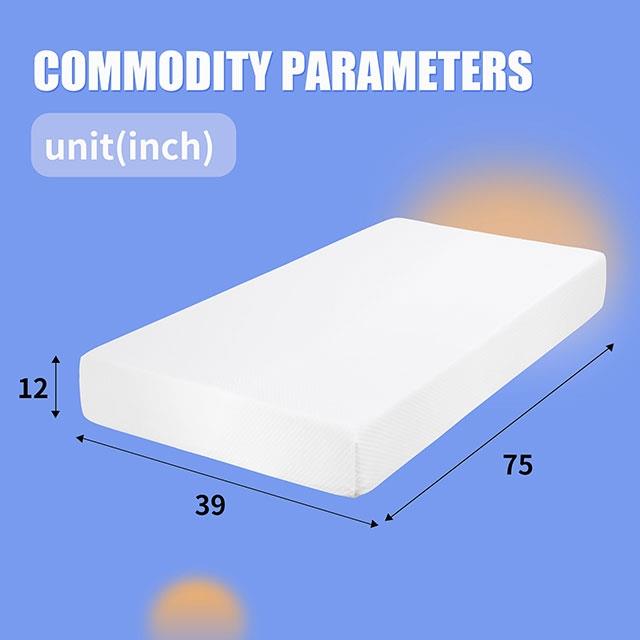 Furniture of America Artemisia DM540-TXL-EU 12" Memory Foam Mattress IMAGE 5